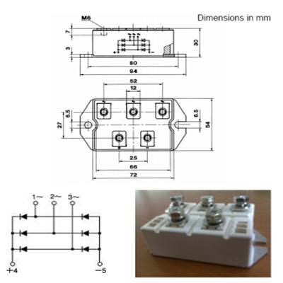 三相桥式整流二极管 3QL200AS